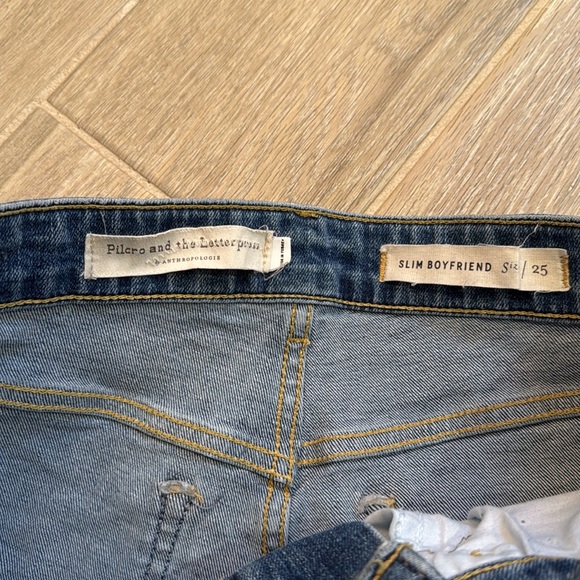 Pilcro by Anthropologie Slim Boyfriend High Rise Cutoff Jean Shorts - Picture 5 of 9